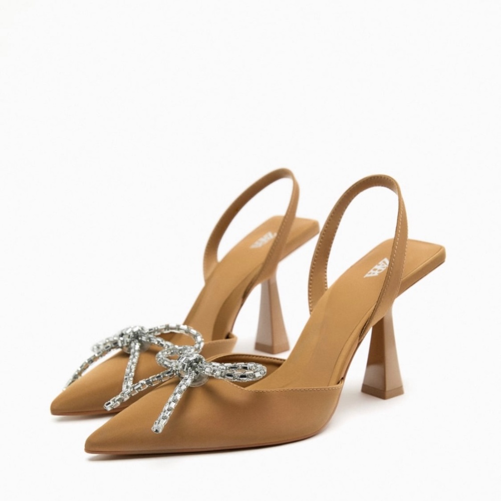 COPY - Beige Bow Heels